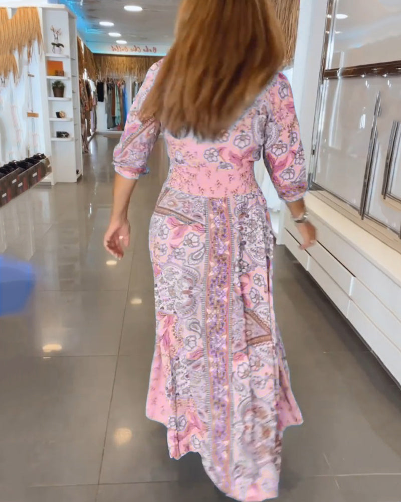 ELENA – BLOSSOM WHIMSY MAXI DRESS
