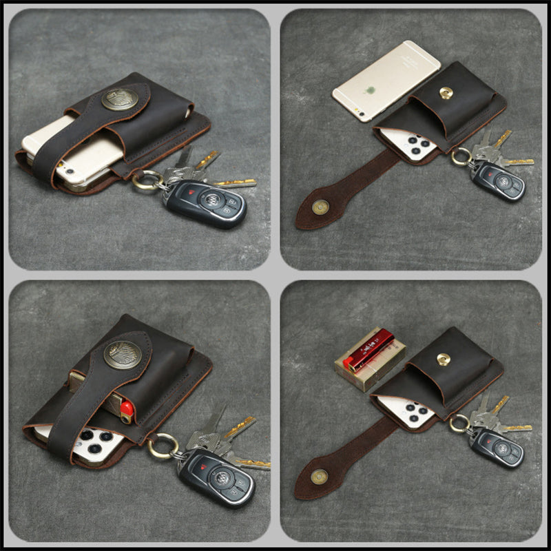 Azura | Multifunctional leather phone case