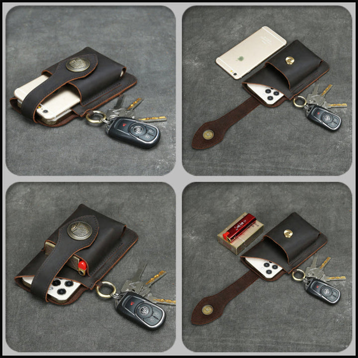 Azura | Multifunctional leather phone case