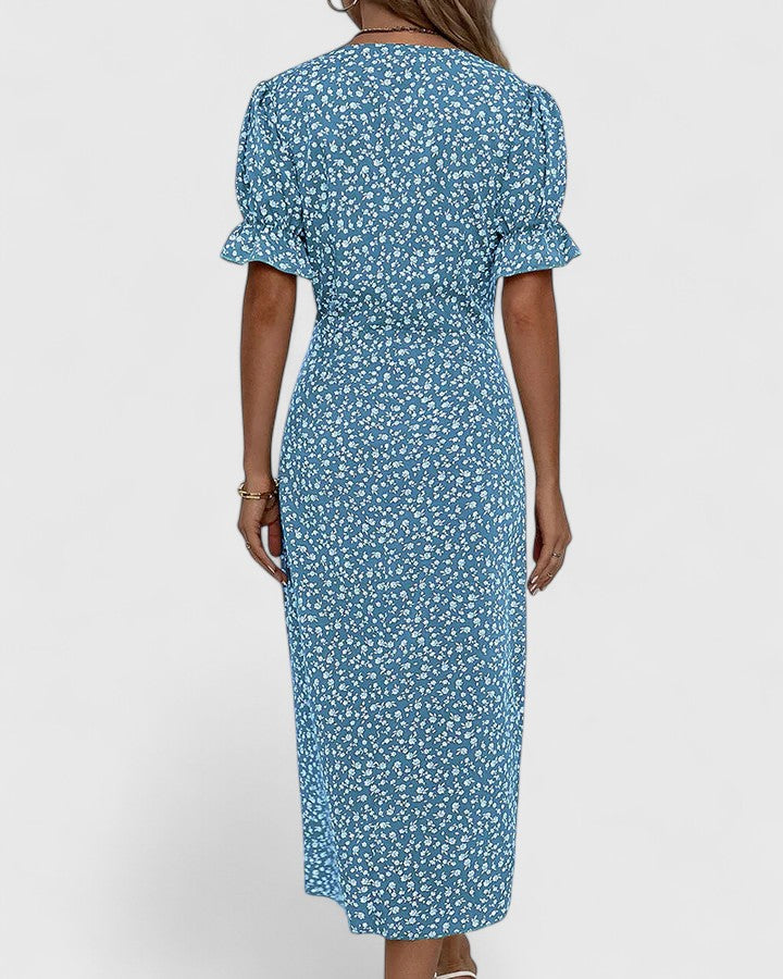 SOPHIA – BLOOM WRAP MIDI DRESS