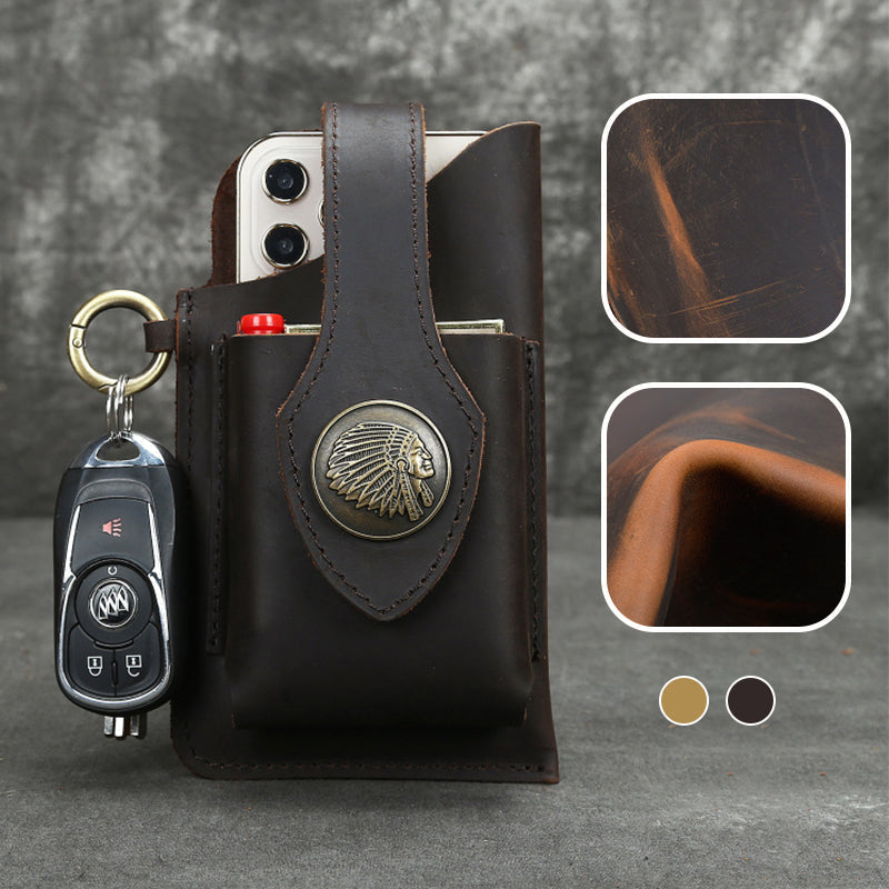 Azura | Multifunctional leather phone case