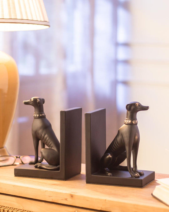 BowLift | Guard Dog Bookend Set - Black