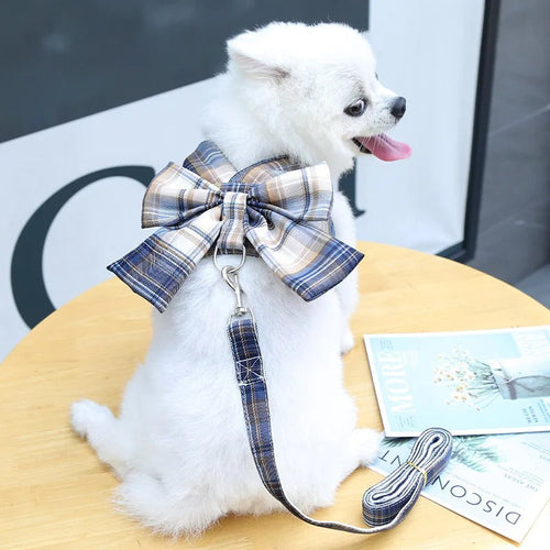 Aurélien Harness – Stylish Dog Harness with Bow Azura
