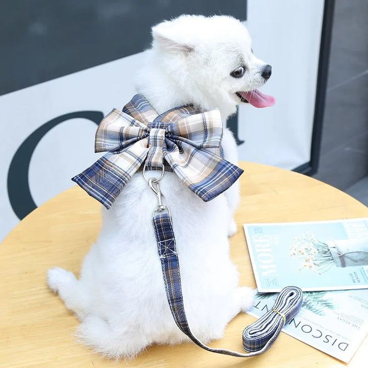 Aurélien Harness – Stylish Dog Harness with Bow Azura