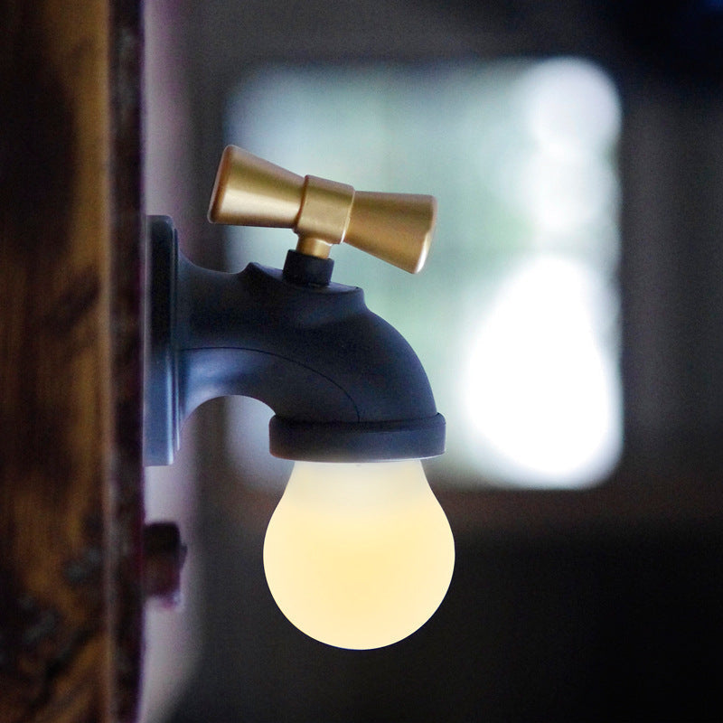BowLift | Modern creative faucet ABS PC USB LED night light wall lamp