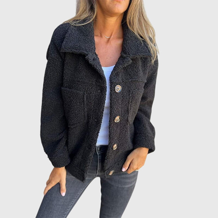 LIA – COZY BUTTON-UP TEDDY JACKET