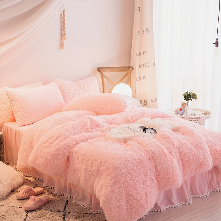 BowLift | Three-Piece Velvet Bedding Set with Velvet Finish