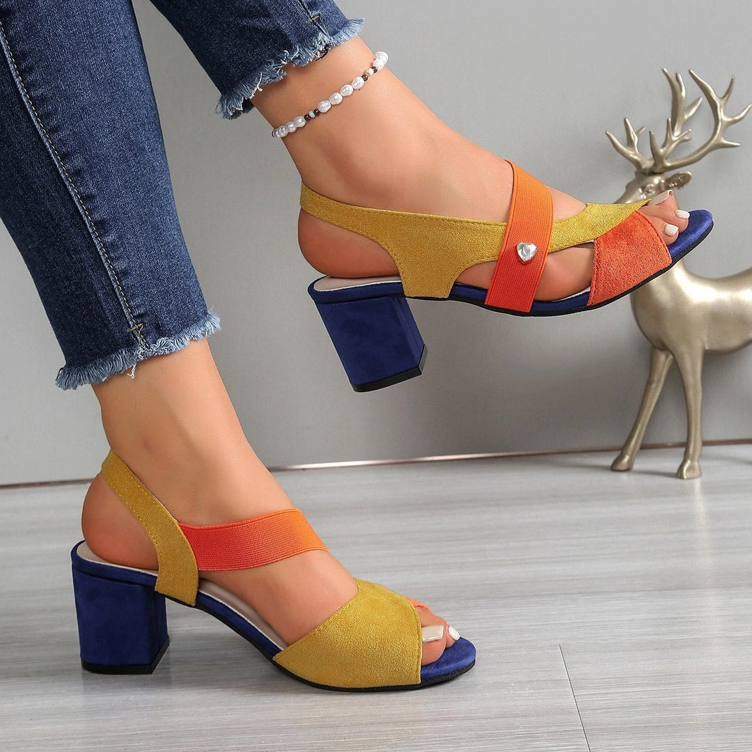 Elara | Cross Strap Comfort Heels