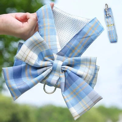 Aurélien Harness – Stylish Dog Harness with Bow Azura