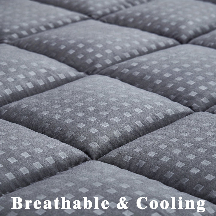 Ultimate Cooling Mattress Pad – Premium Quilted Pillow Top, Luxuriously Fluffy and Ultra-Breathable with Secure 14-18 Deep Pocket Cover – Enhanced Sleep Comfort, 1pc | Azura