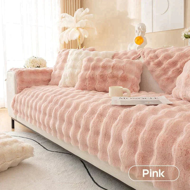 BowLift | thick rabbit plush sofa cover