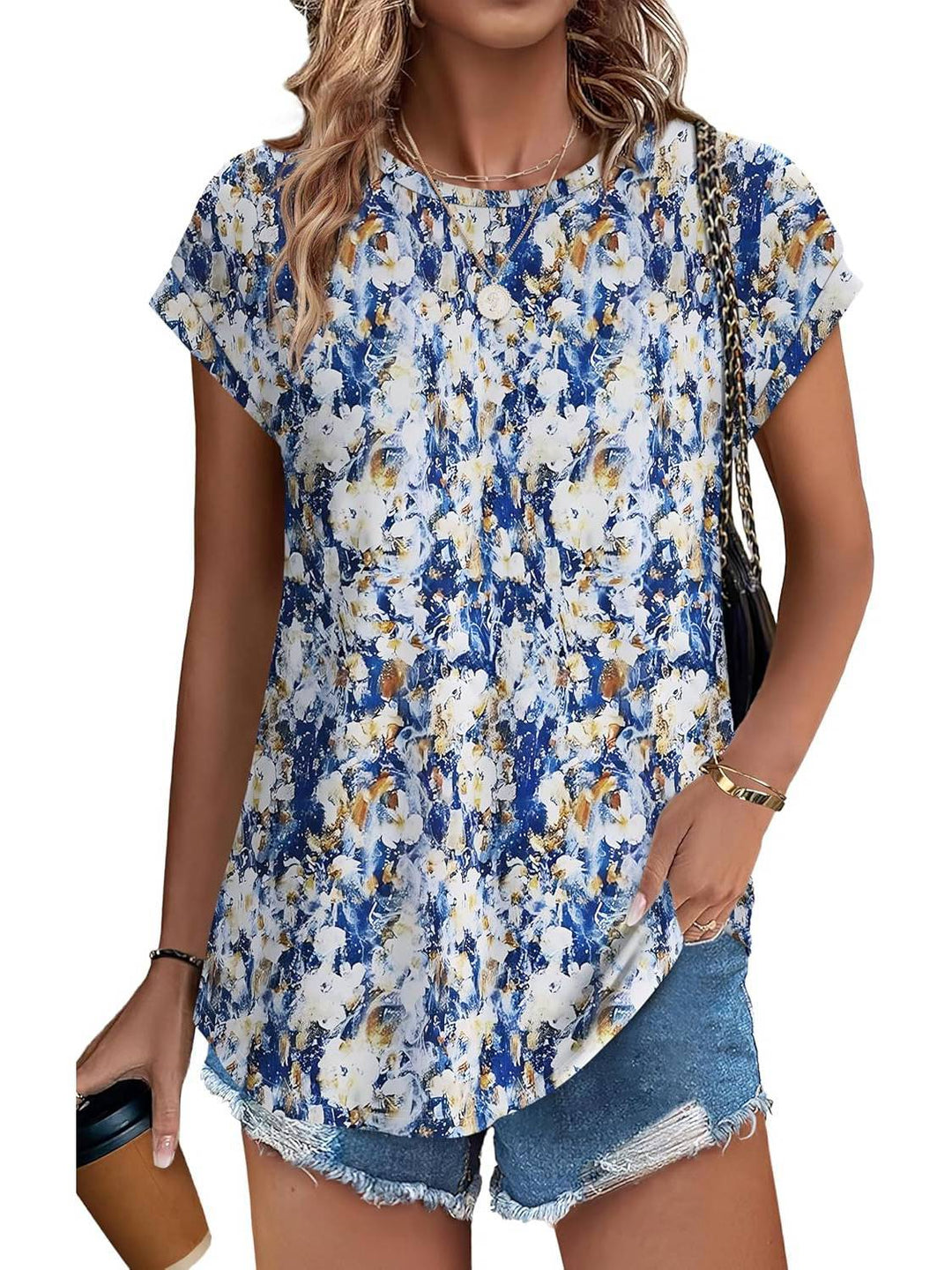 Necie | Chic Printed Blouse