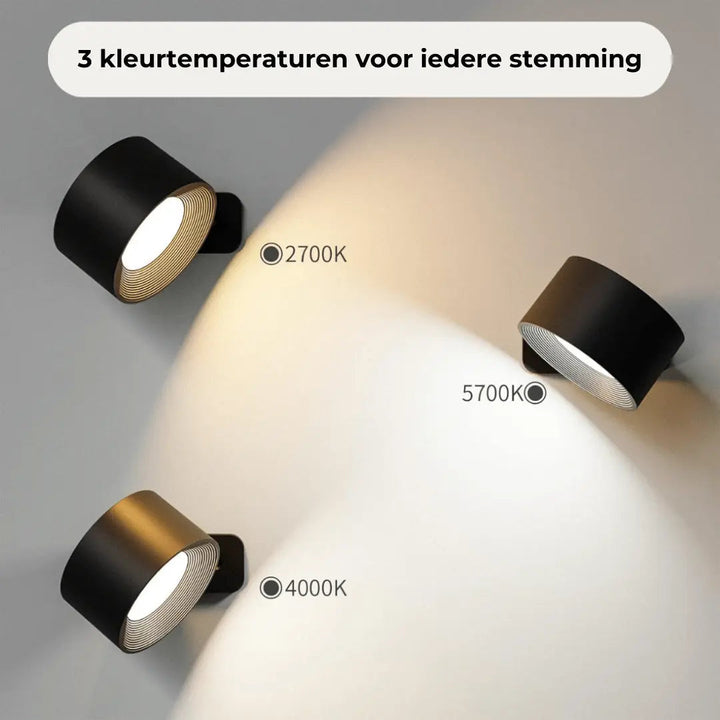 BowLift | Wall lamp Rechargeable Wireless 360°