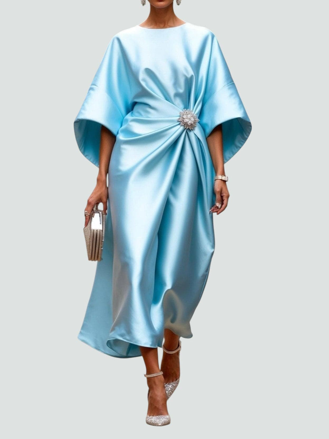 Zoey - Elegant Long Satin Dress