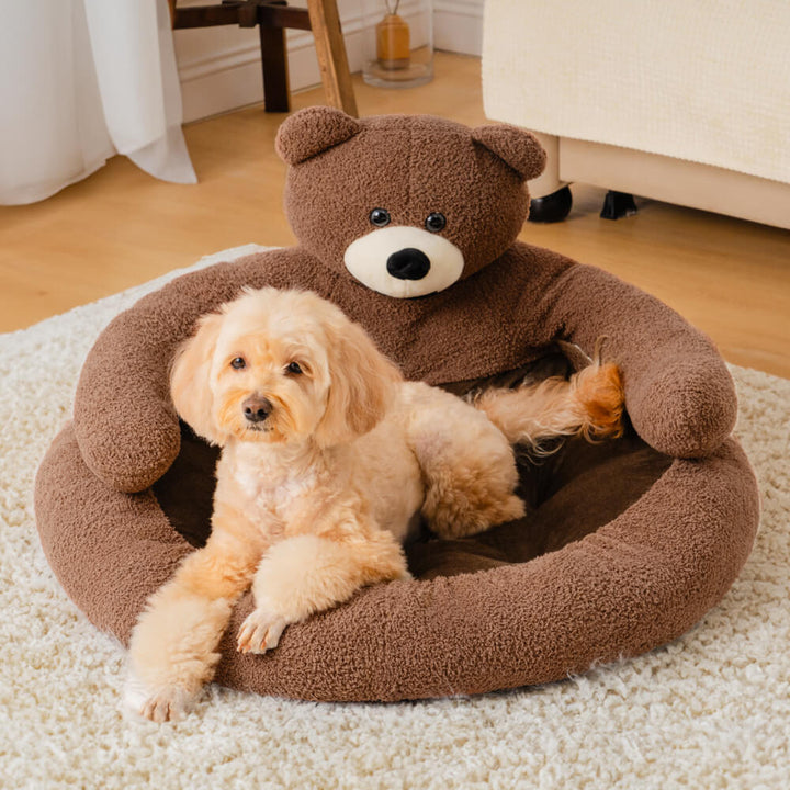 Azura | Cute detachable cuddly bear cat bed