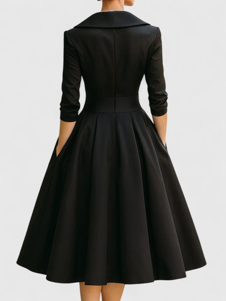 VIVIAN – ELEGANT RETRO WRAP EVENING DRESS