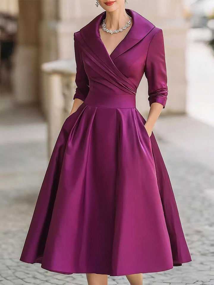 VERENA – ELEGANT BLACK VINTAGE SWING DRESS