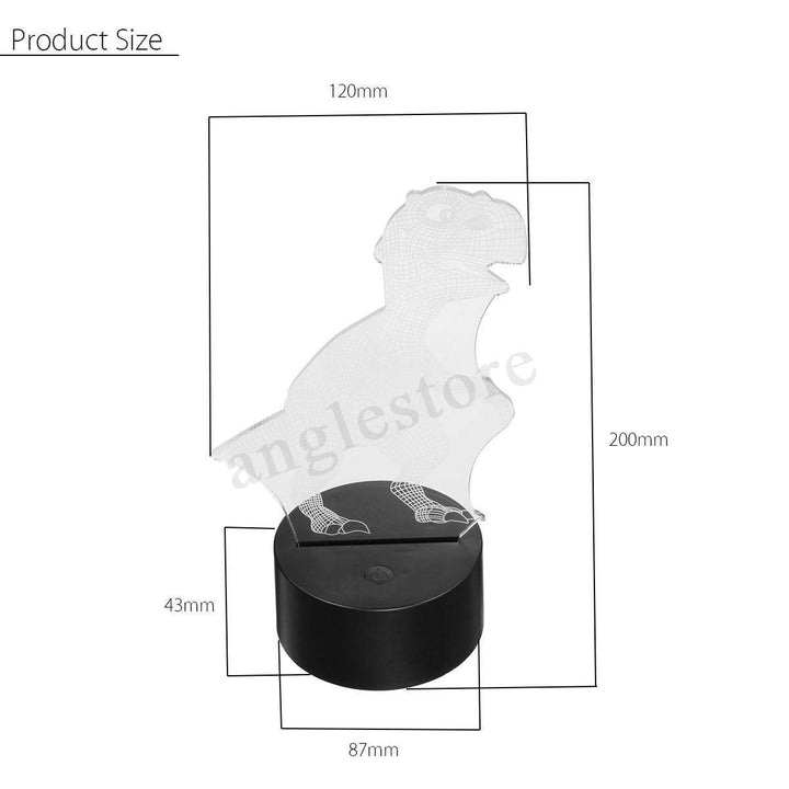 BowLift | Dinosaur Night light - 3D Dinosaur Light - T Rex Night Light