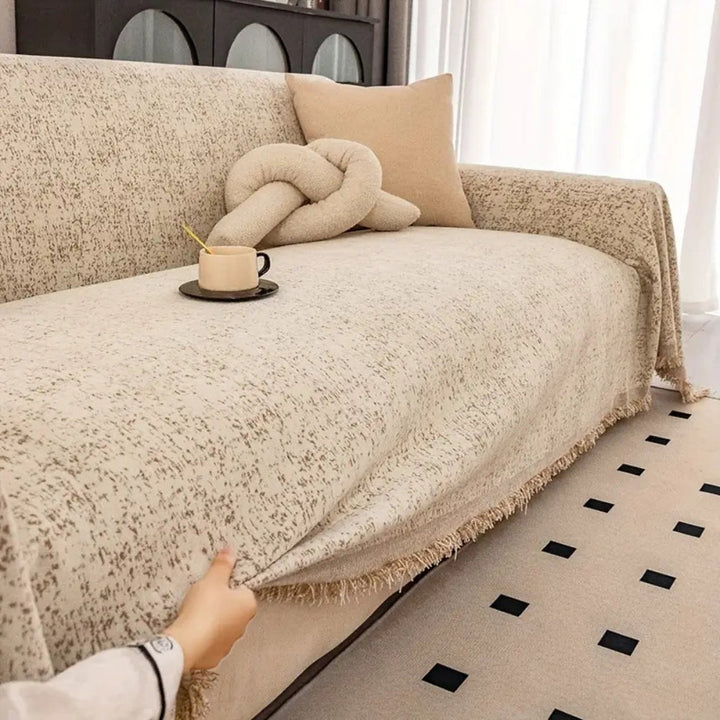 BowLift | Speckled Pattern Chenille Sofa Cover