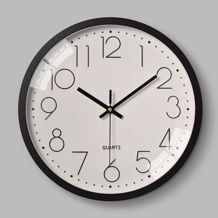 BowLift | Simple Design 3D Silent Classroom Wall Clock 30 cm