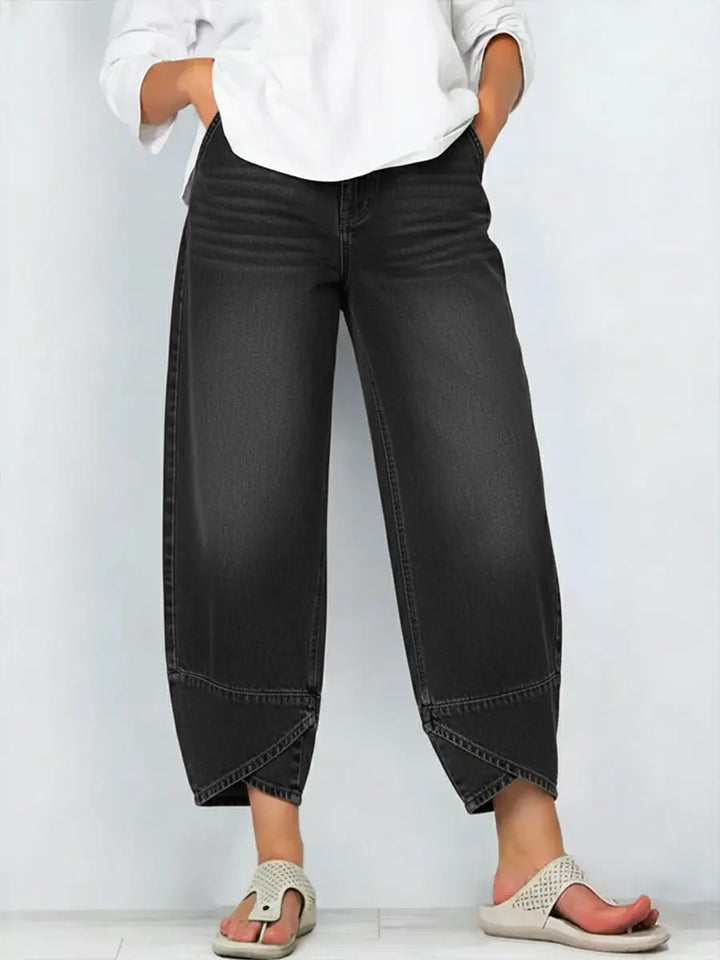 HARPER – MODERN PANTS WITH CROSSHEM DETAIL