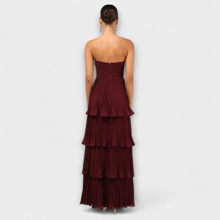 Lorena - Strapless Tiered Maxi Dress