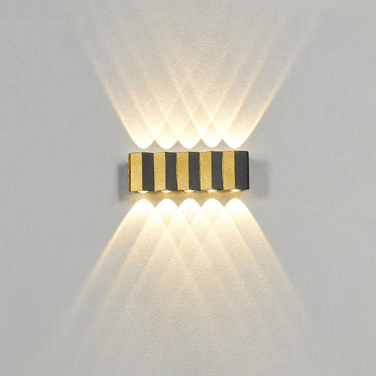 BowLift | Modern Light Luxury Golden Aluminium Outdoor Waterproof Terrace LED Wall Light Lamp
