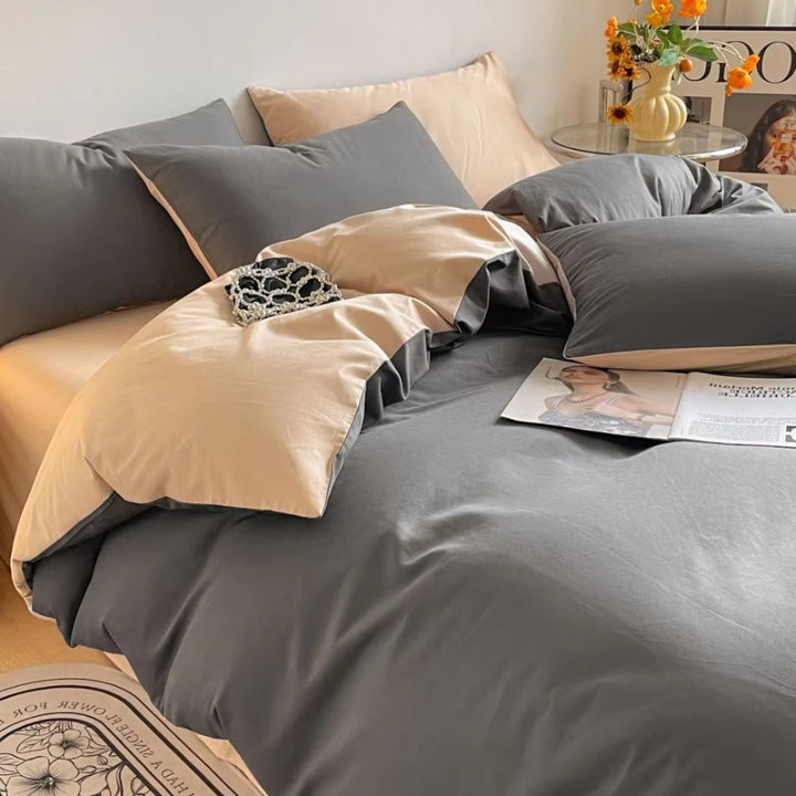 BowLift | Lustova Cotton Duvet Cover | 3pcs Set