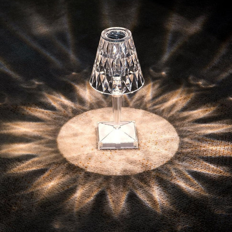 BowLift | Crystal Table Lamp with Touch Control - LumeCrystal