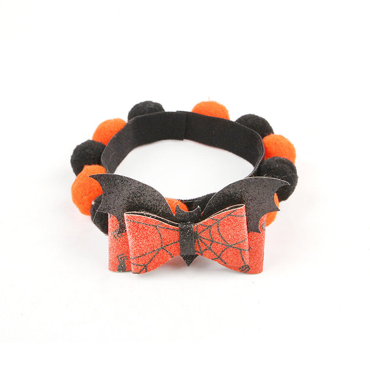 Azura | Halloween Pet Collar – Adjustable Dog and Cat Neck with Pumpkin and Skull Designs