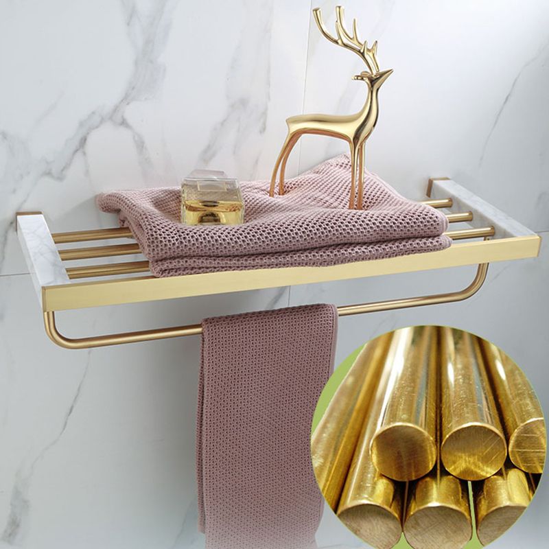 Azura | Polished Brass Bathroom Accessory Set Marble Bathroom Hardware