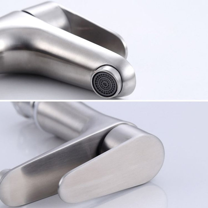 Azura | Modern Basin Tap Monochrome Center Mount Low Arc Faucet for Bathroom