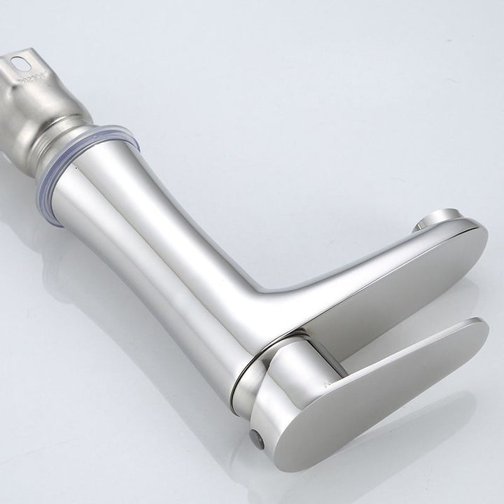 Azura | Modern Basin Tap Monochrome Center Mount Low Arc Faucet for Bathroom