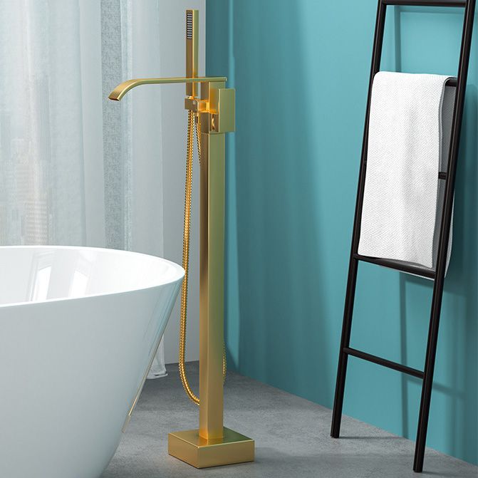 Azura | Modern Freestanding Bathtub Faucet Copper Floor Mounted Freestanding Bathtub Faucet