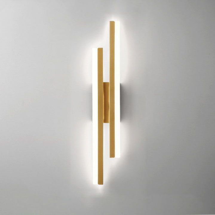 BowLift | Alana Modern LED Wall Light - Elegant Black/Gold Wall Lighting for Living Room and Bedroom