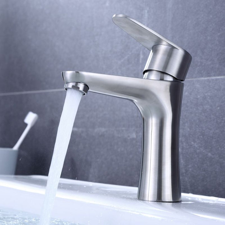 Azura | Modern Basin Tap Monochrome Center Mount Low Arc Faucet for Bathroom