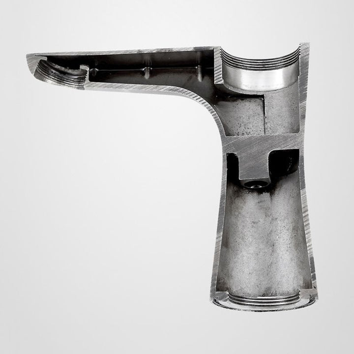 Azura | Modern Basin Tap Monochrome Center Mount Low Arc Faucet for Bathroom