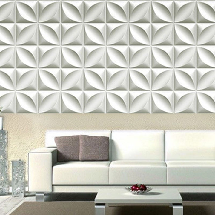 Azura | Square Interior Wall Cladding Peel and Stick Texture Effect Wall Cladding