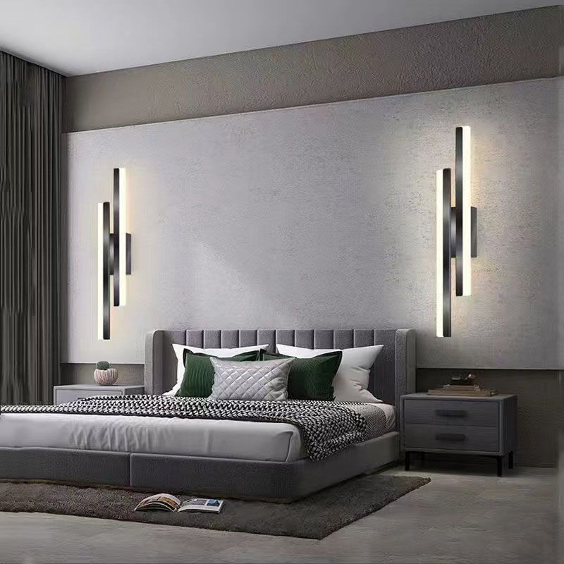 BowLift | Alana Modern LED Wall Light - Elegant Black/Gold Wall Lighting for Living Room and Bedroom