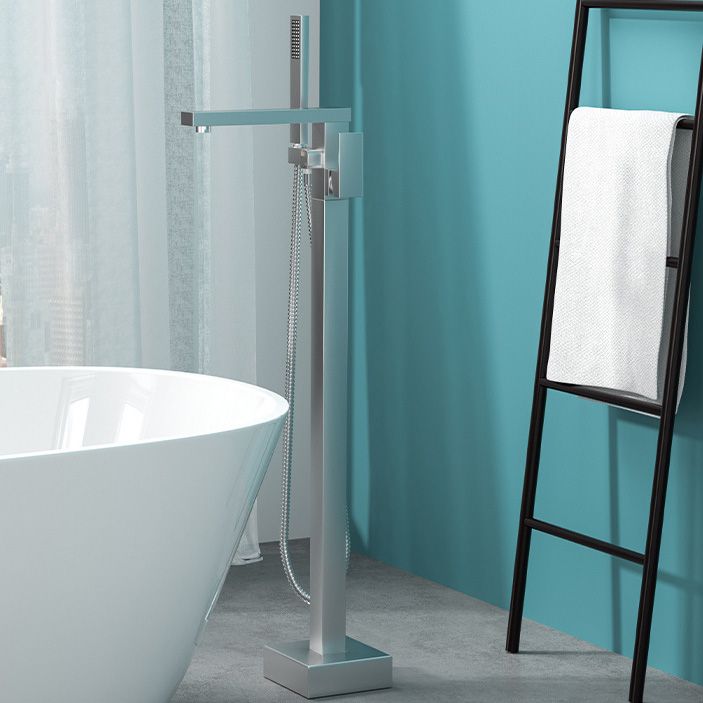 Azura | Modern Freestanding Bathtub Faucet Copper Floor Mounted Freestanding Bathtub Faucet