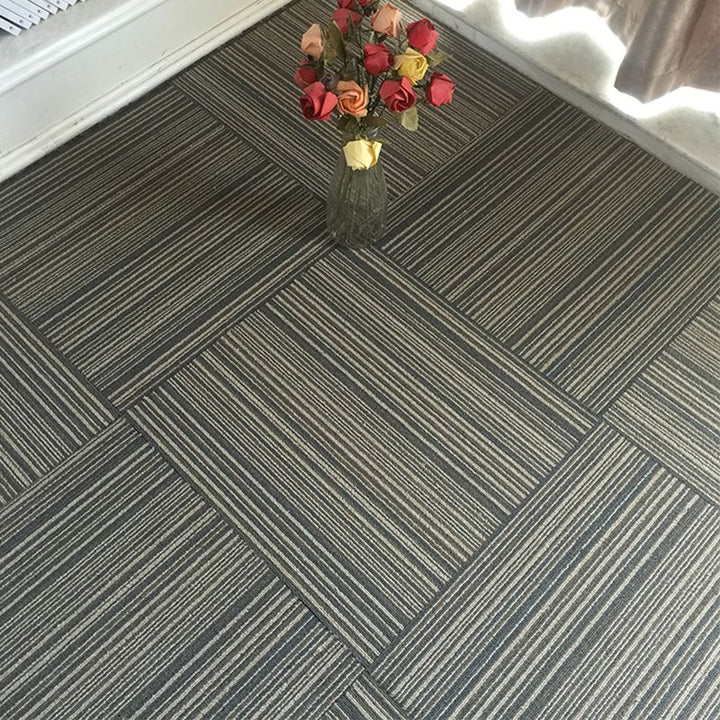 BowLift | Dark Color Level Loop Carpet Tile Non-Slip Self-Adhesive Indoor Office Carpet Tiles