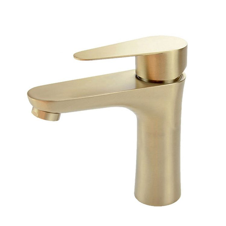 Azura | Modern Basin Tap Monochrome Center Mount Low Arc Faucet for Bathroom