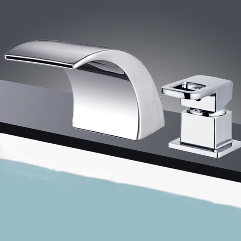 Azura | Modern Brass Roman Bathtub Faucet Waterfall Spout Bathtub Faucet