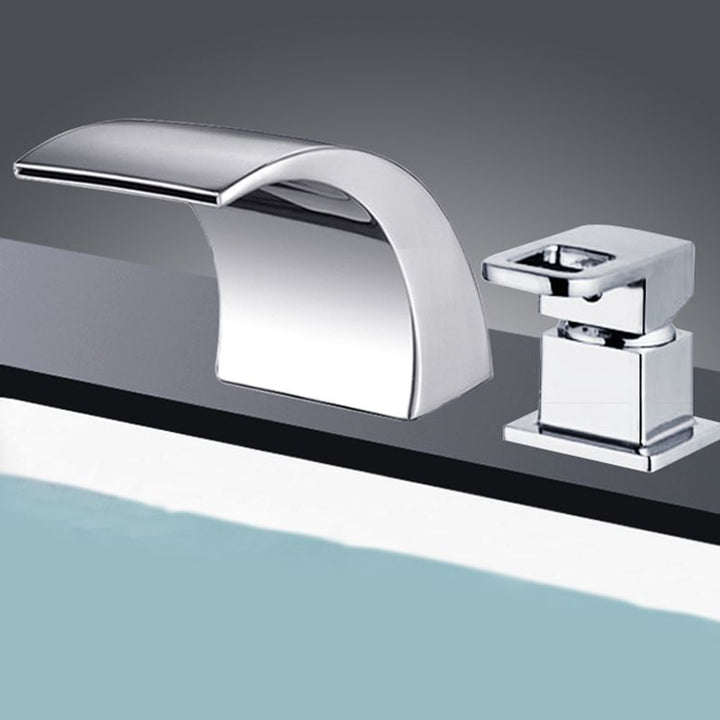 Azura | Modern Brass Roman Bathtub Faucet Waterfall Spout Bathtub Faucet