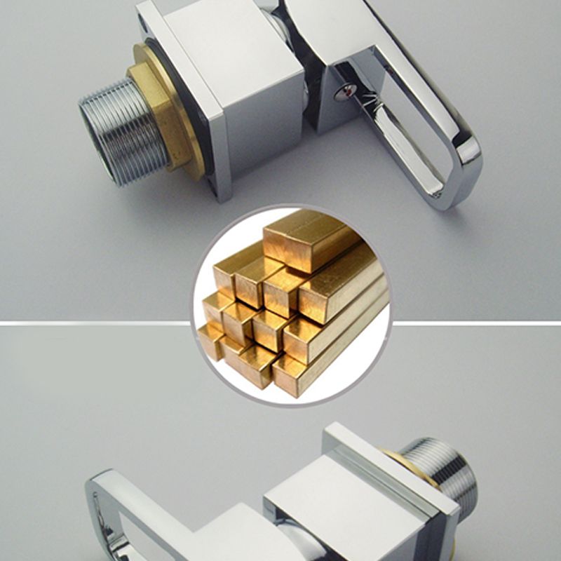 Azura | Modern Brass Roman Bathtub Faucet Waterfall Spout Bathtub Faucet