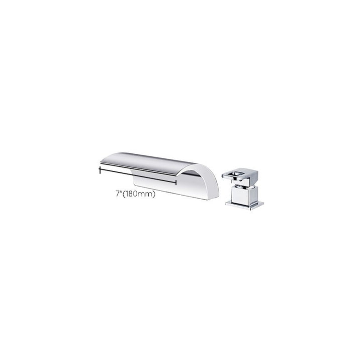 Azura | Modern Brass Roman Bathtub Faucet Waterfall Spout Bathtub Faucet