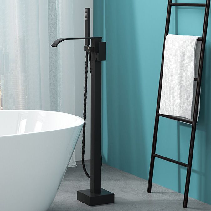 Azura | Modern Freestanding Bathtub Faucet Copper Floor Mounted Freestanding Bathtub Faucet