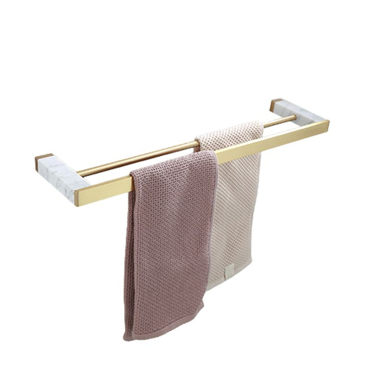 Azura | Polished Brass Bathroom Accessory Set Marble Bathroom Hardware