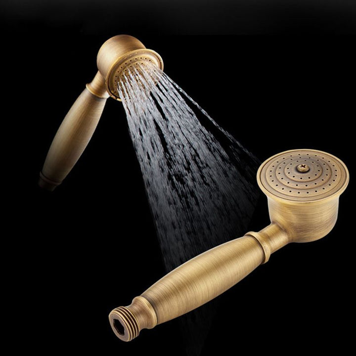Azura | Traditional Handheld Shower Head with Hose Polished Brass Wall Mounted Shower Head