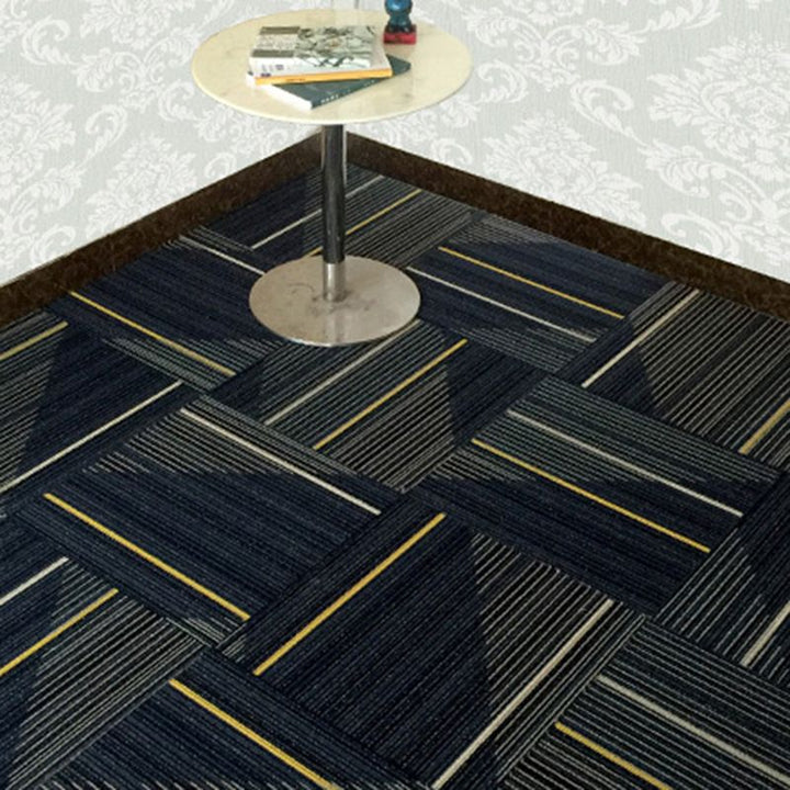 BowLift | Dark Color Level Loop Carpet Tile Non-Slip Self-Adhesive Indoor Office Carpet Tiles